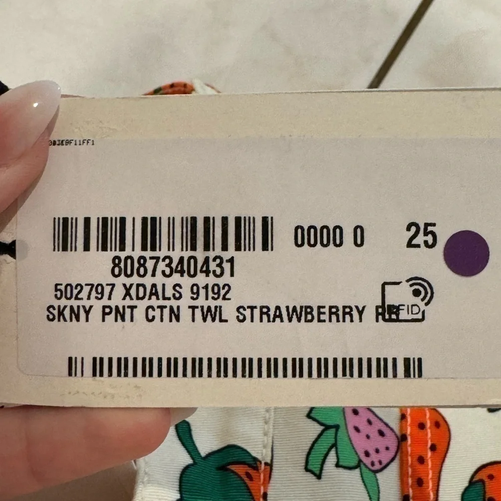 GUCCI Maximalist Luxury Spring Fruit Strawberry Skinny Cotton Twill Pants 25 NWT - Picture 11 of 13